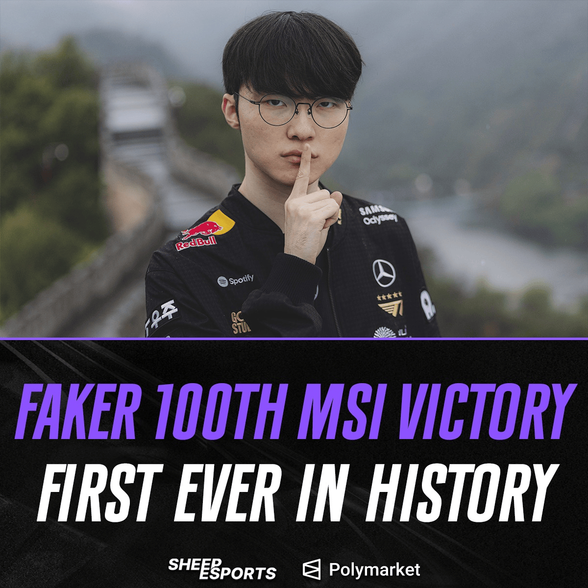 Faker成为LOL历史首位在MSI拿下100胜的选手！Faker成为LOL首位