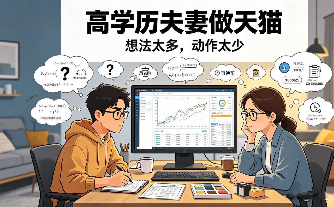 客户圈子里有一对夫妻，两人都是正经研究生，结果就只有他们今年还在亏钱。
 
本以