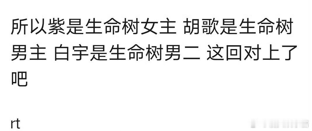 杨紫《生命树》男主胡歌，男二白宇谁期待住了 