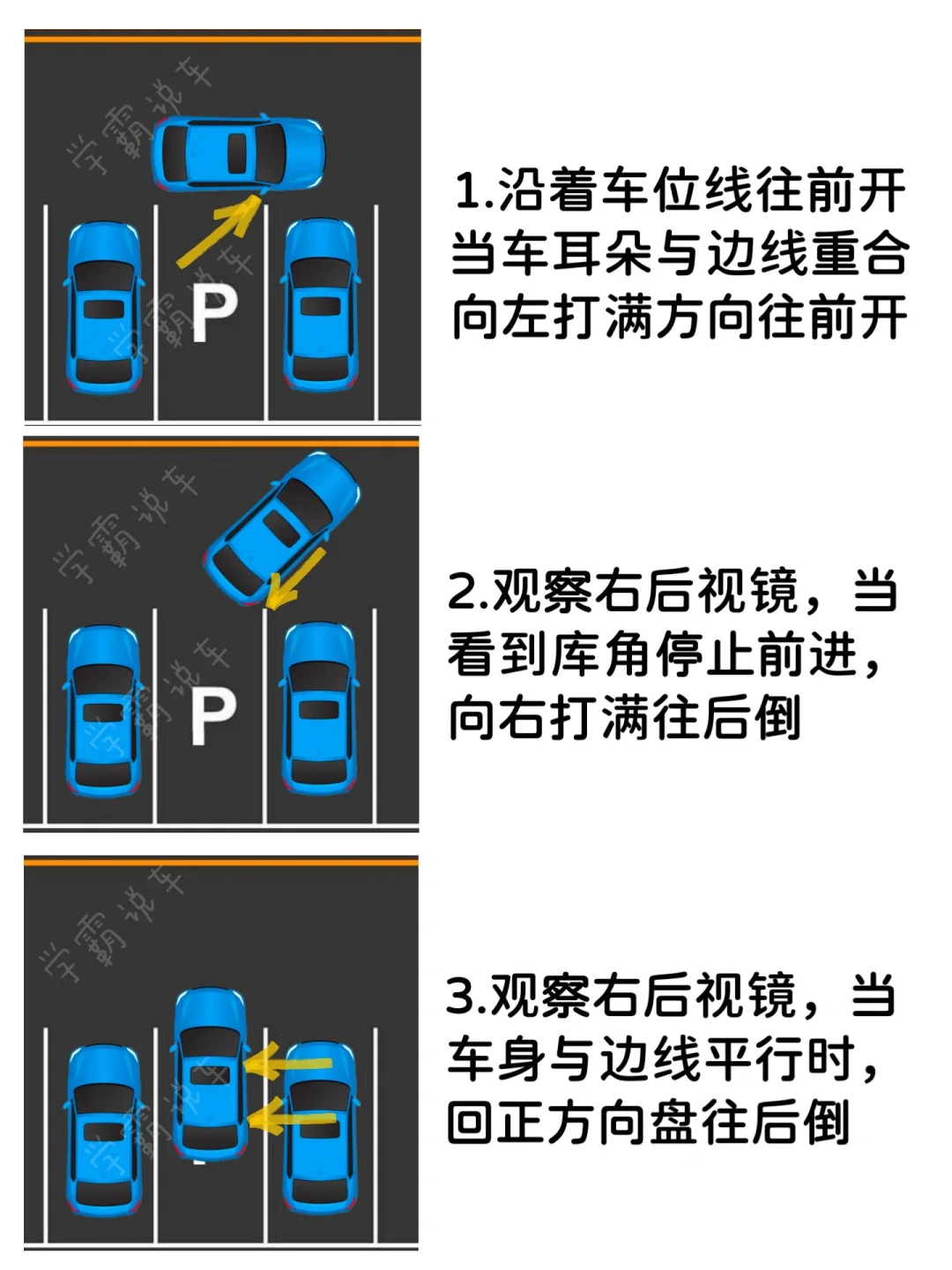 现实版倒车入库，倒车入库技巧，科目二倒库