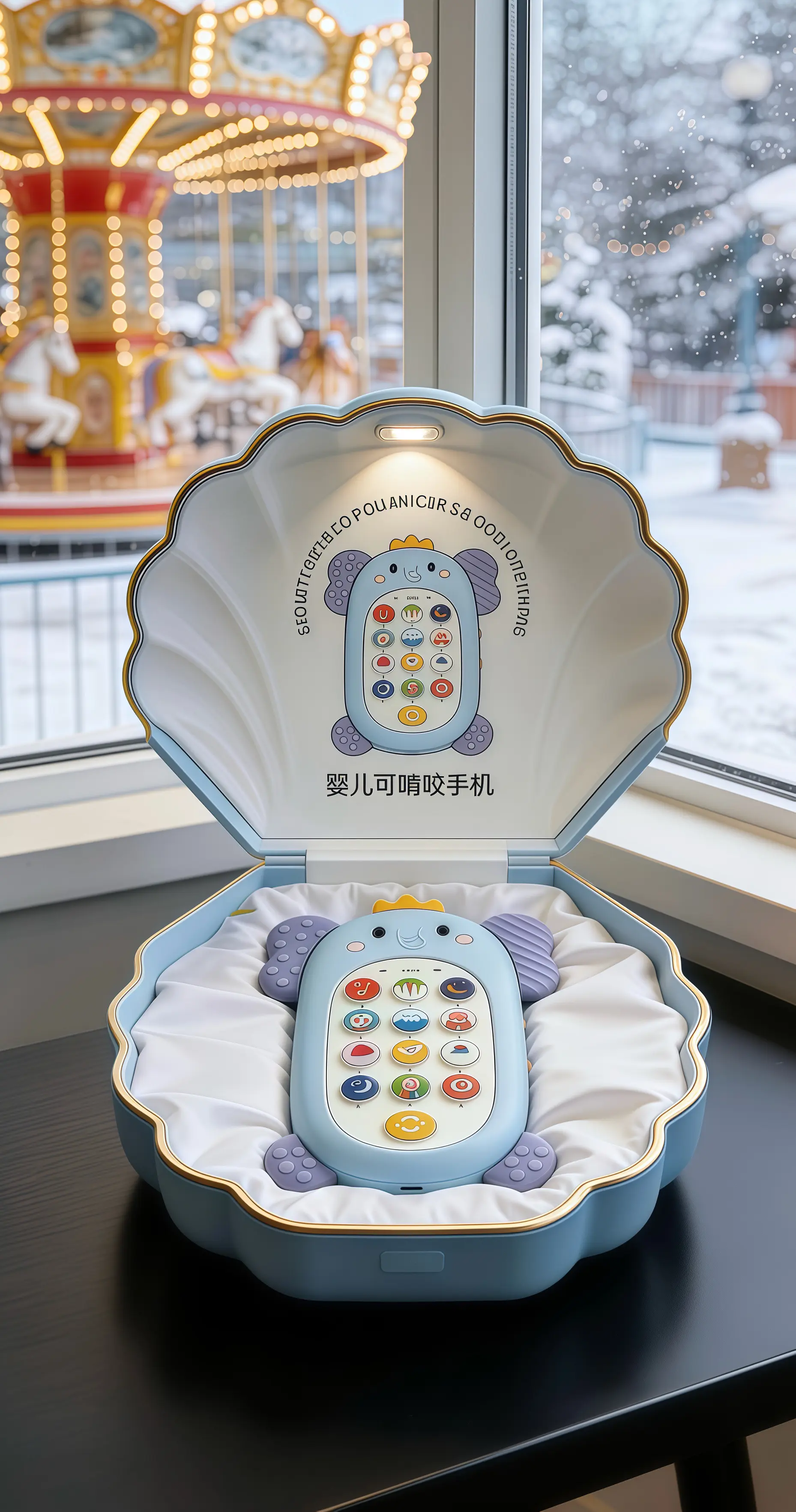 看着宝宝小手握着专属小手机，对着按键咿咿呀呀按个不停，小小的模样可爱到心都化了