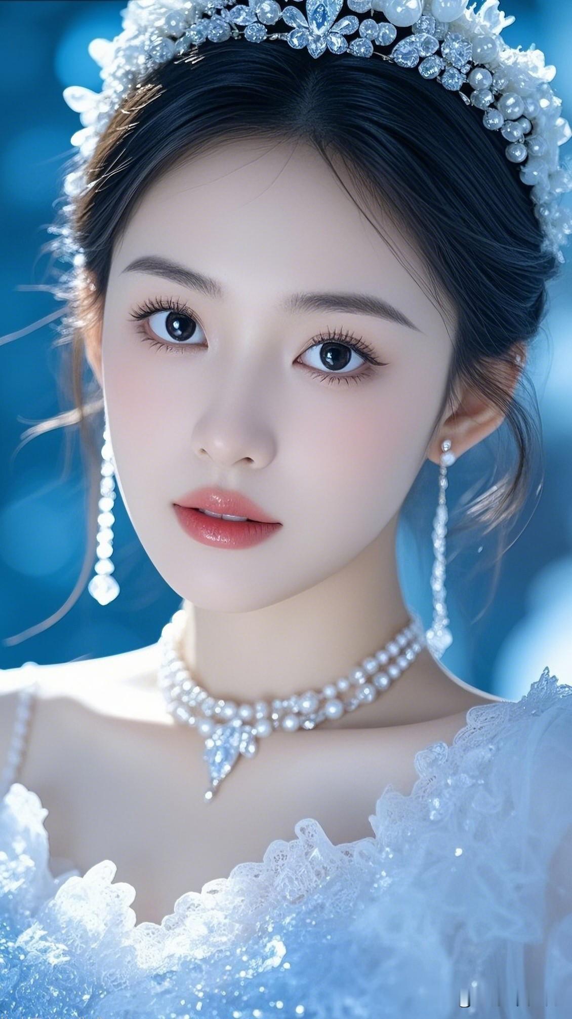 玉颜如花，珠光如月。女星谁最耀眼 梦幻蓝纱公主裙，闪耀珠宝配饰，唯美仙气十足！?