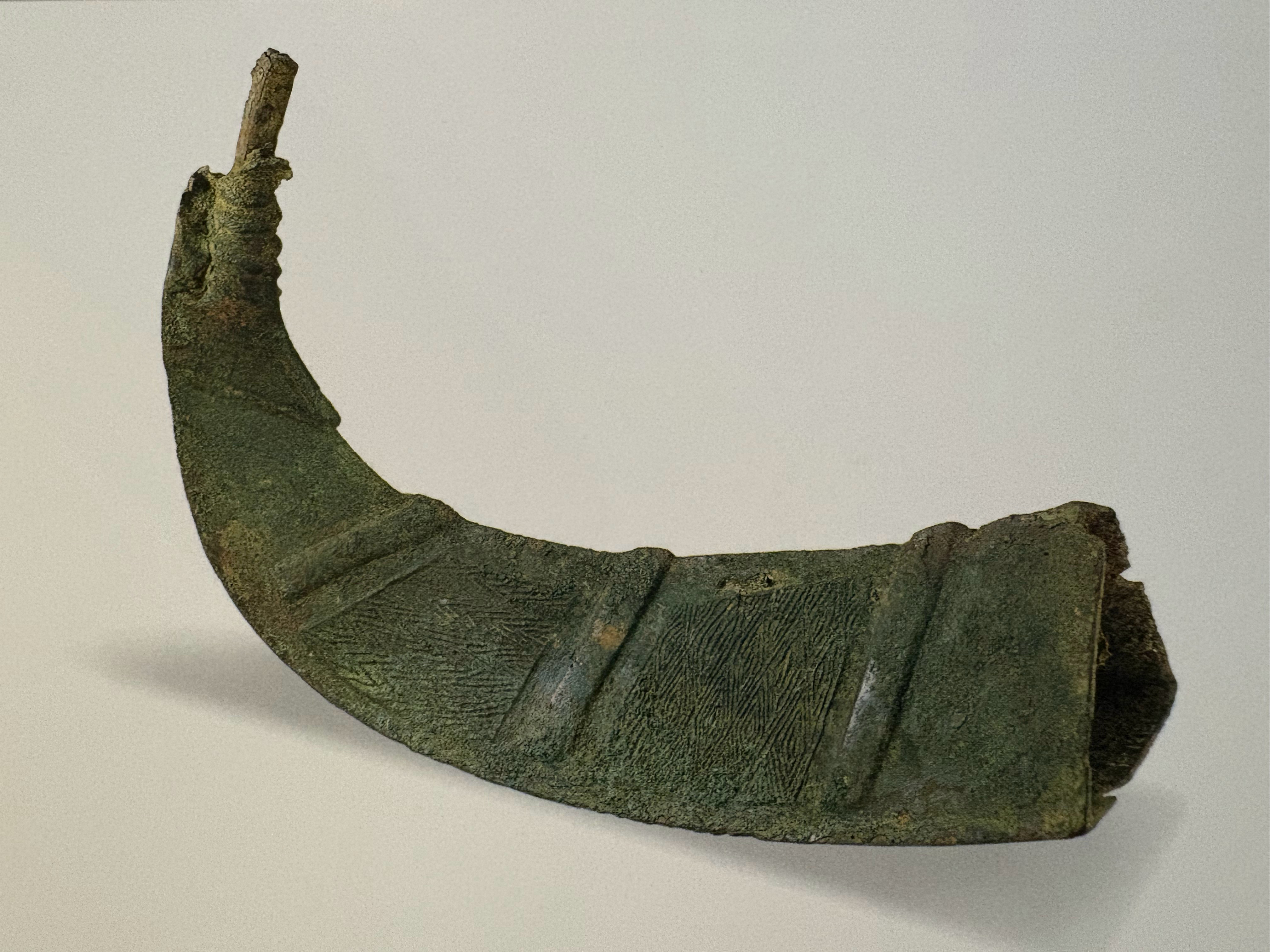 南京博物院藏1954年江苏丹徒烟墩山墓葬出土西周早期 角型器，长25.8cm 