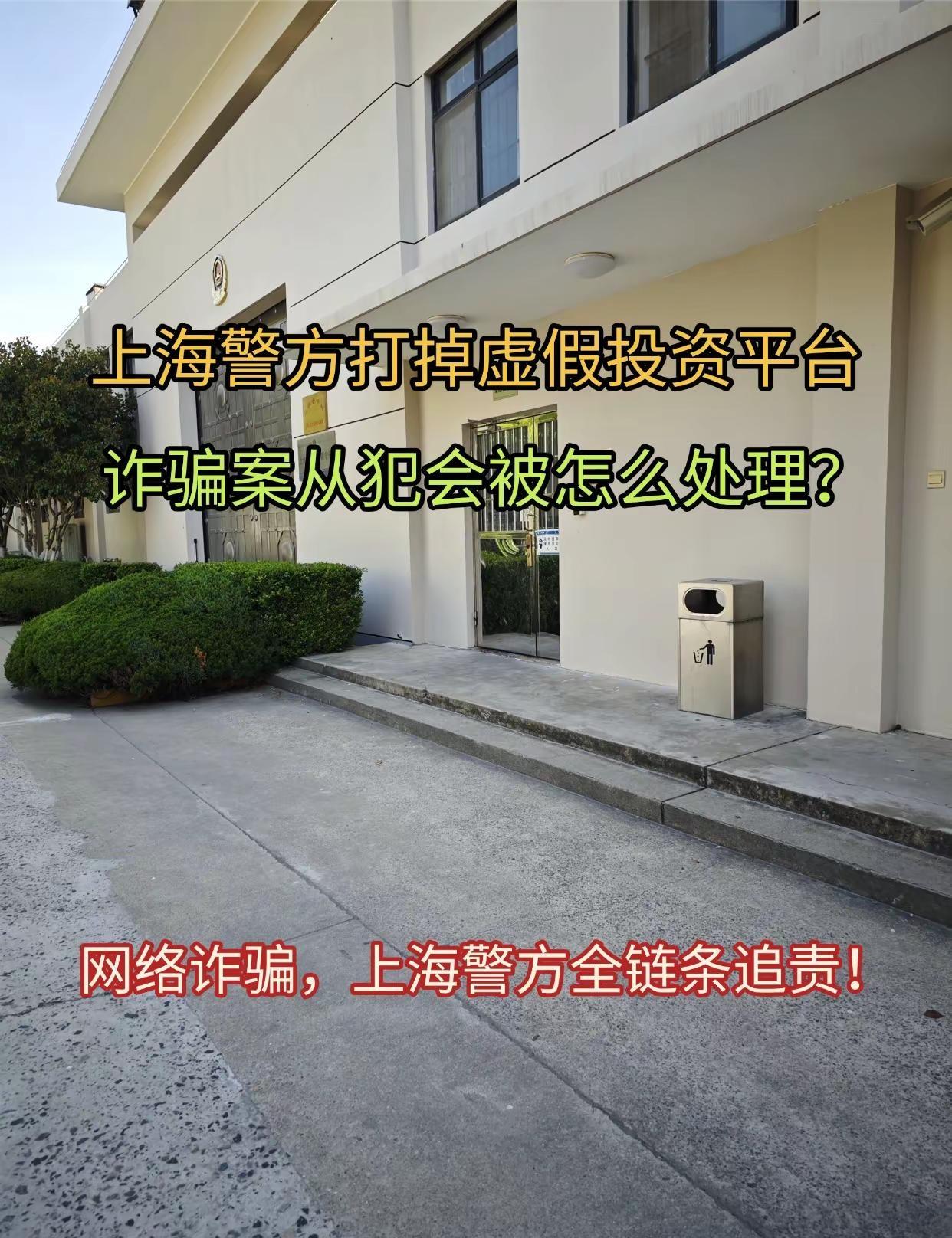 上海警方打掉虚假投资平台，诈骗案从犯会被怎么处理？近期上海警方重拳出击，打掉多起