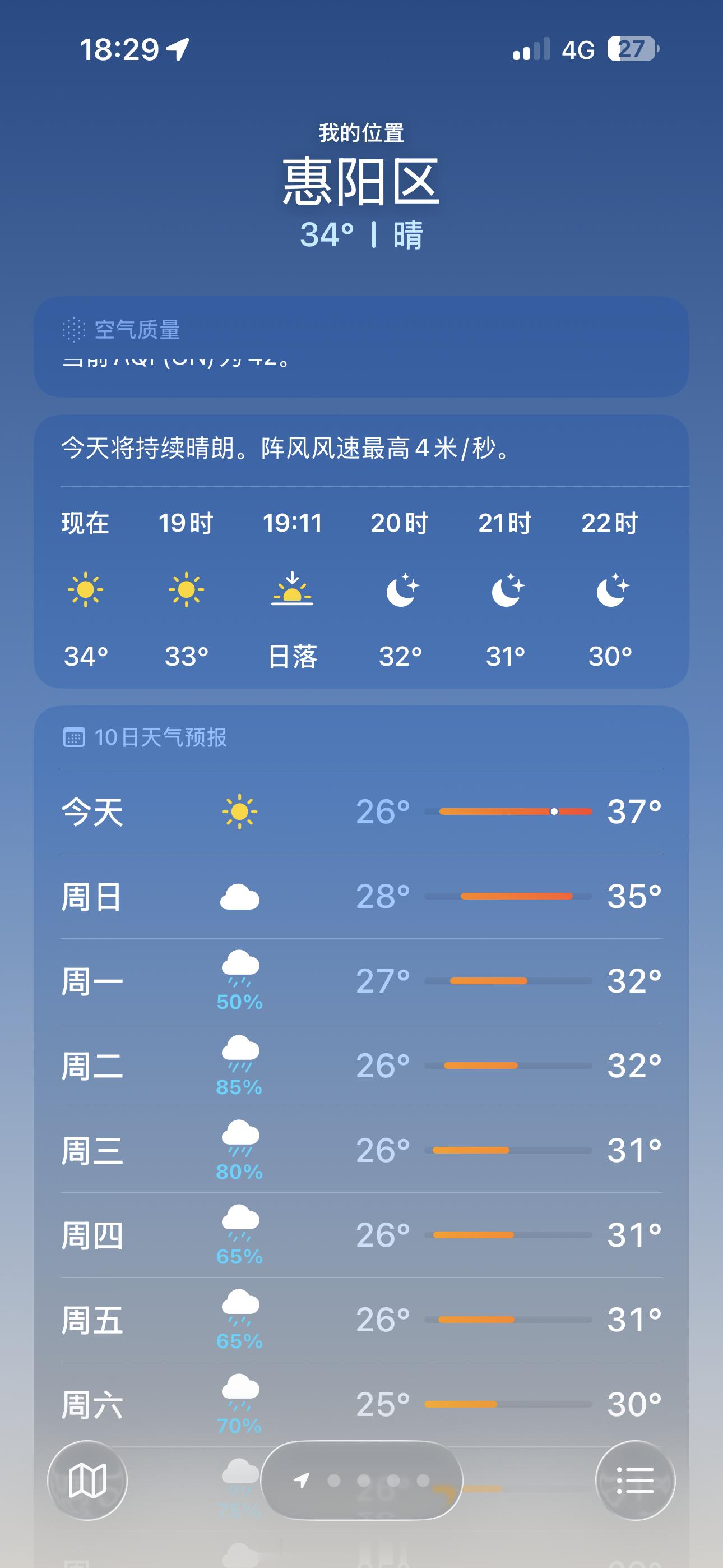 台风过后，今天还挺热的，就只能在家吹空调 