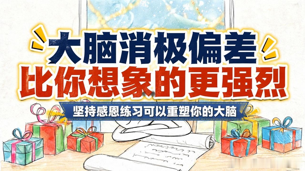 全文稿| 你大脑的消极偏差比你想象的更强烈（感恩可以重塑它） 