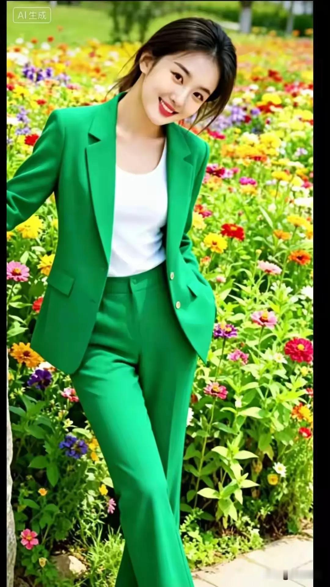 花季少女，与花一样美丽漂亮！