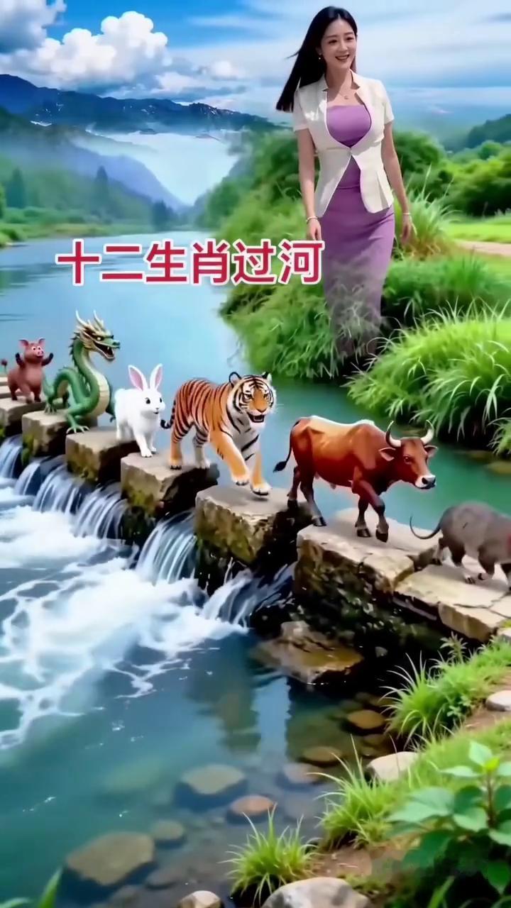 十二生肖过河。