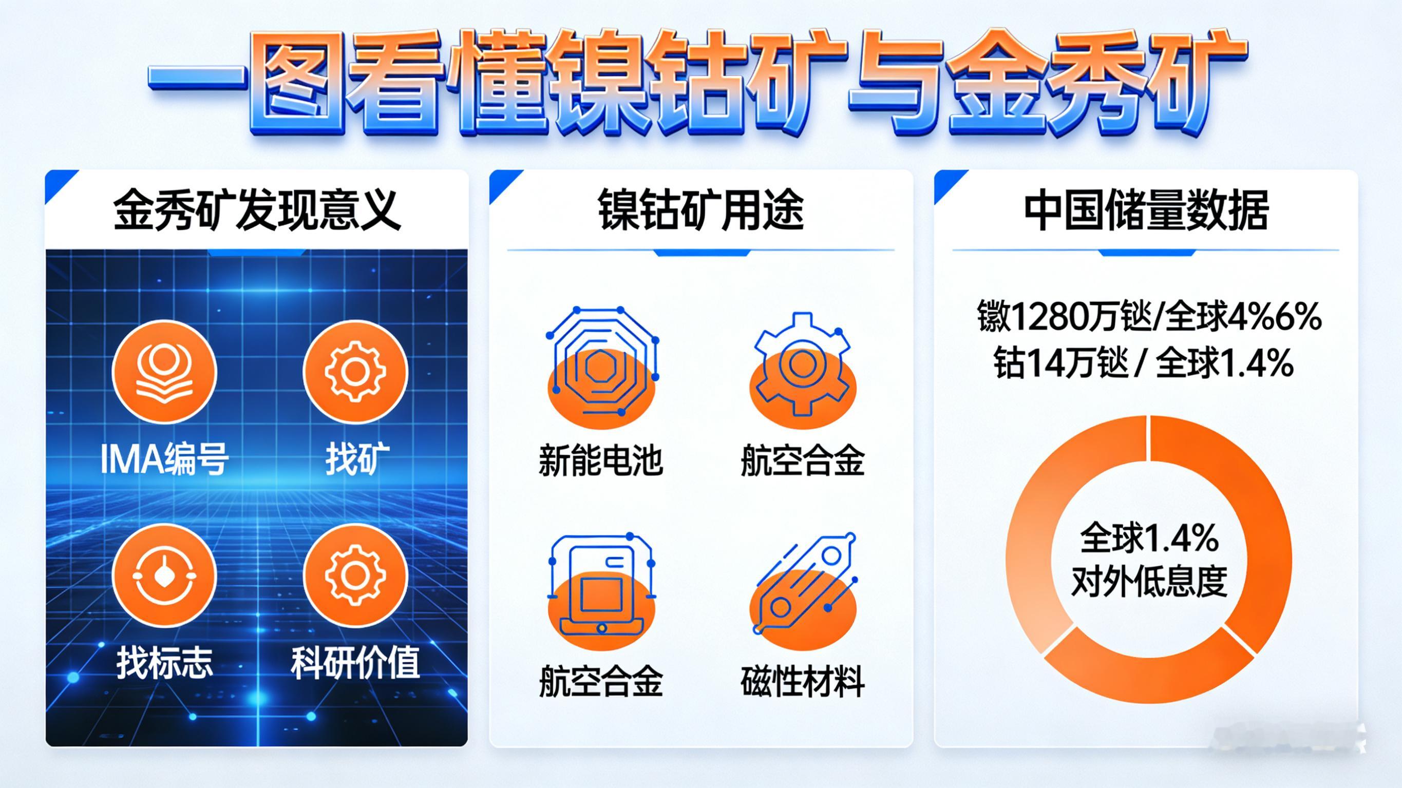 我国发现新矿物金秀矿问了下豆包，这个金秀矿一个重要用处就是它可以作为找镍钴矿的标