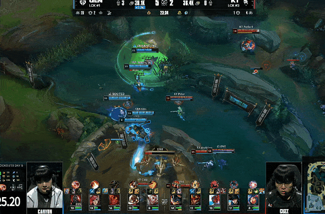 一波逆转！Peter妮蔻完美开团KT众人伤害跟上完成1换4