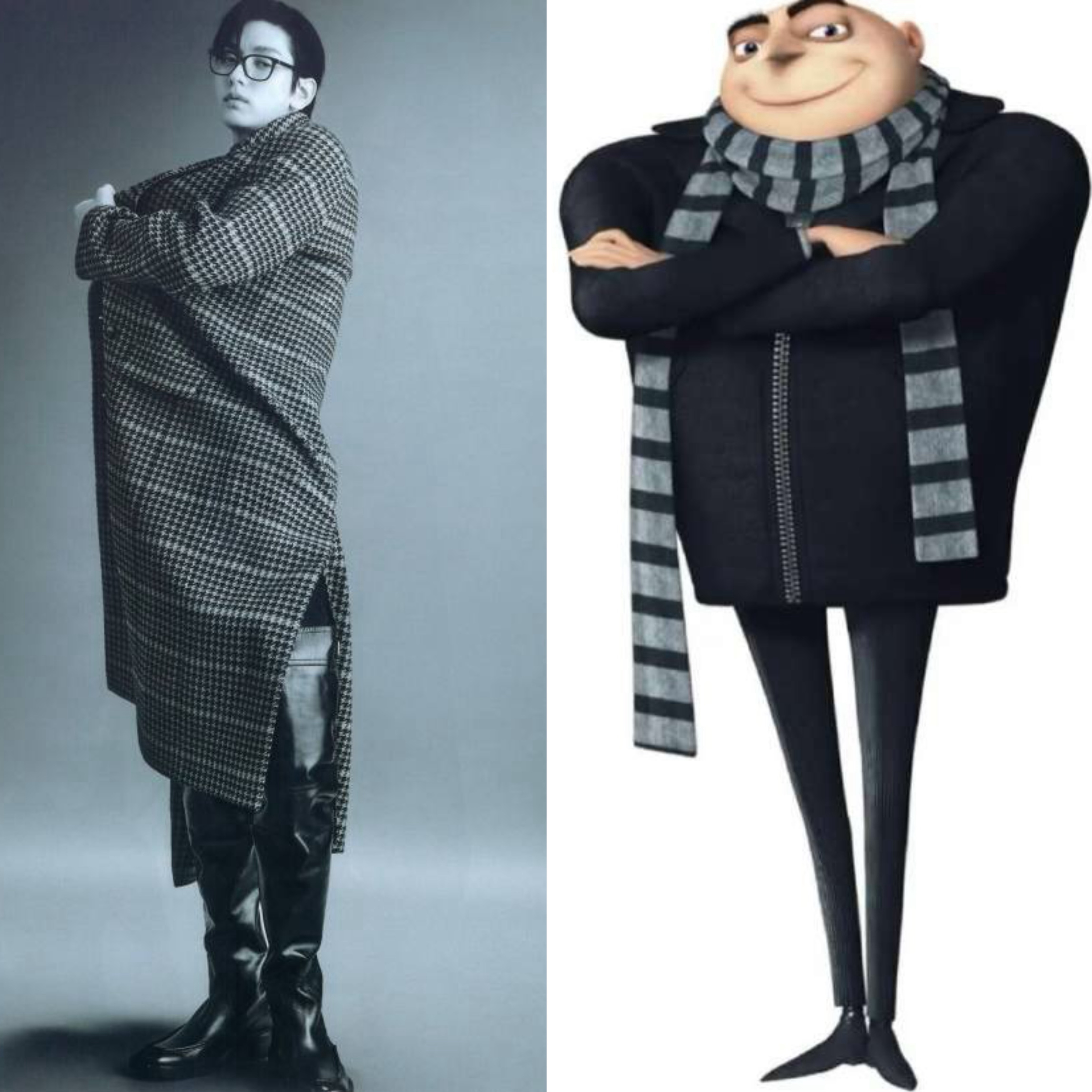 崔秀彬不愧是撕漫男 完全是神偷奶爸真人版 ​​​