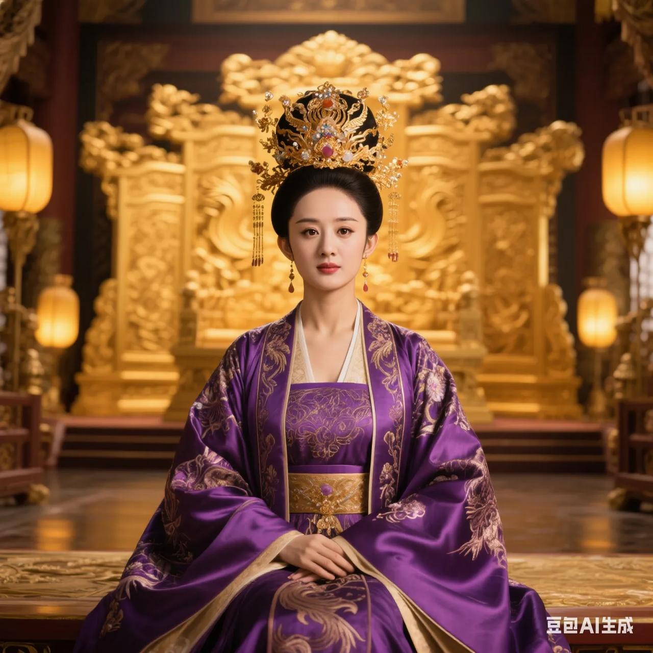 这小妮子可真有古代皇后那股子范儿呢！虽说赵丽颖现在有不少争议，可不能否认的是，颖