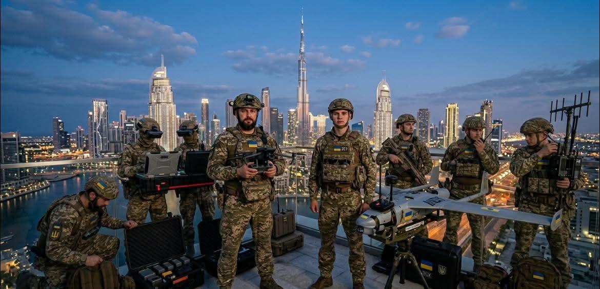 违和吗？这是乌克兰军人在中东地区执行反伊朗无人机任务吗？