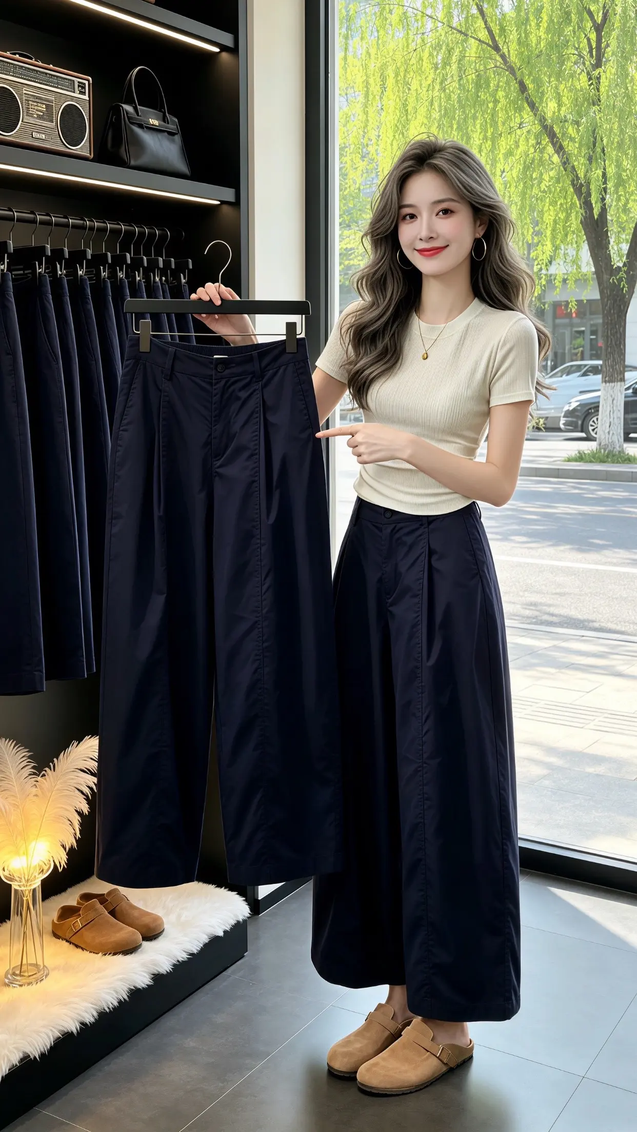 高级垂坠感阔腿裤 穿出自己的风格 一眼就爱上的神裤 谁穿谁好看 夏季穿搭