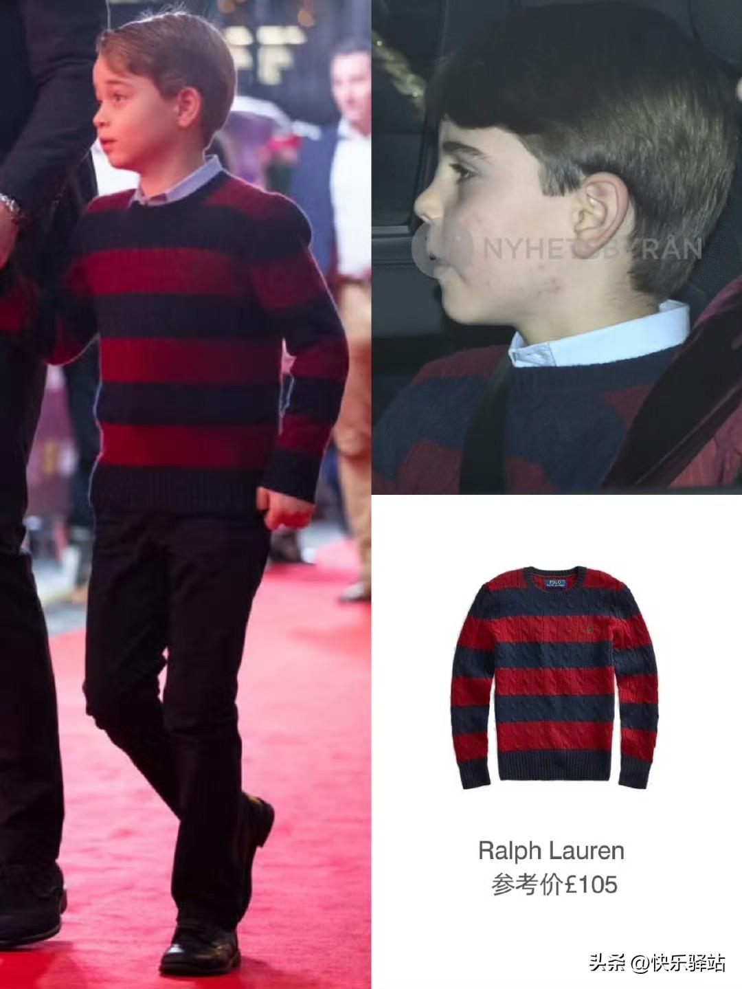 哈哈哈！路易：哥的同款，我又穿上了~

去白金汉宫参加圣诞午宴的LouLou穿上