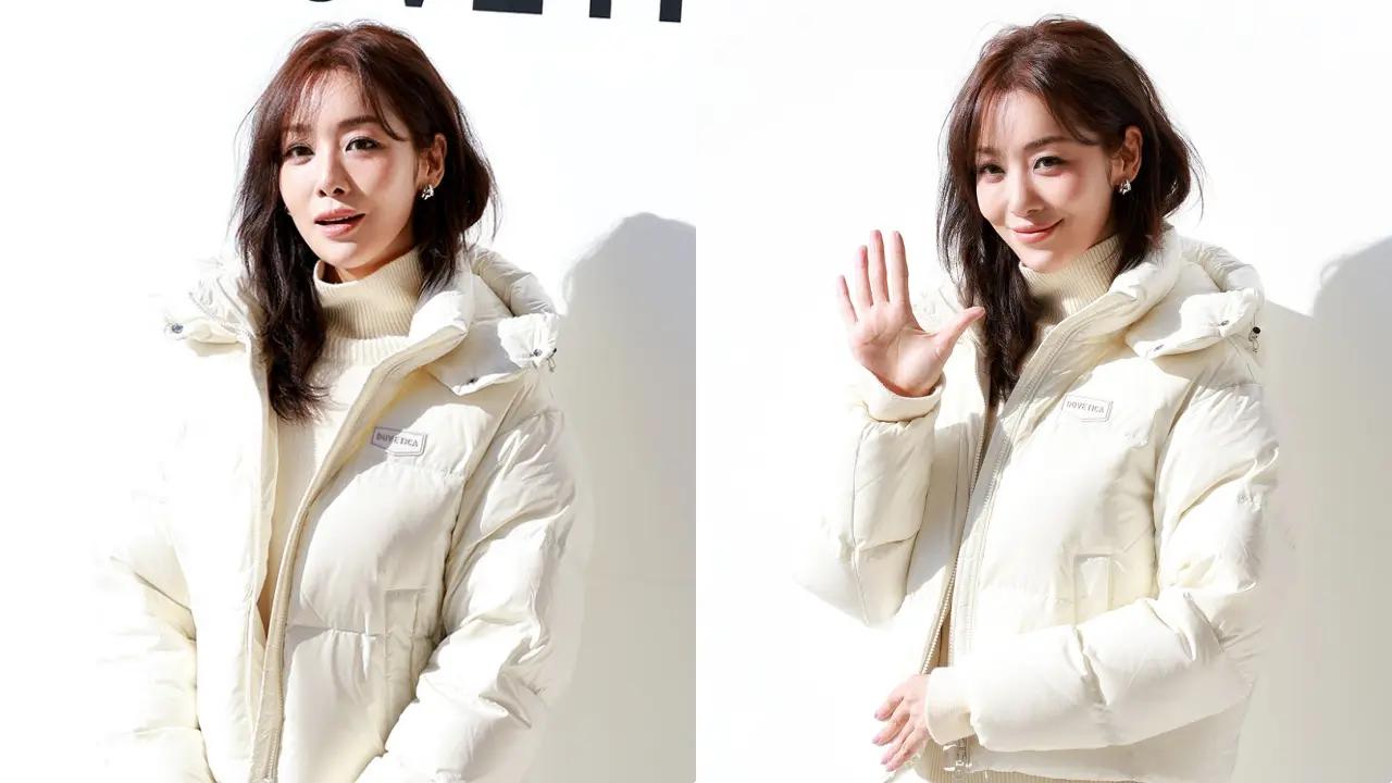 车珠英出席品牌活动！全白穿搭搭配黑色过膝。车珠英出席品牌活动！全白穿搭搭配黑色过