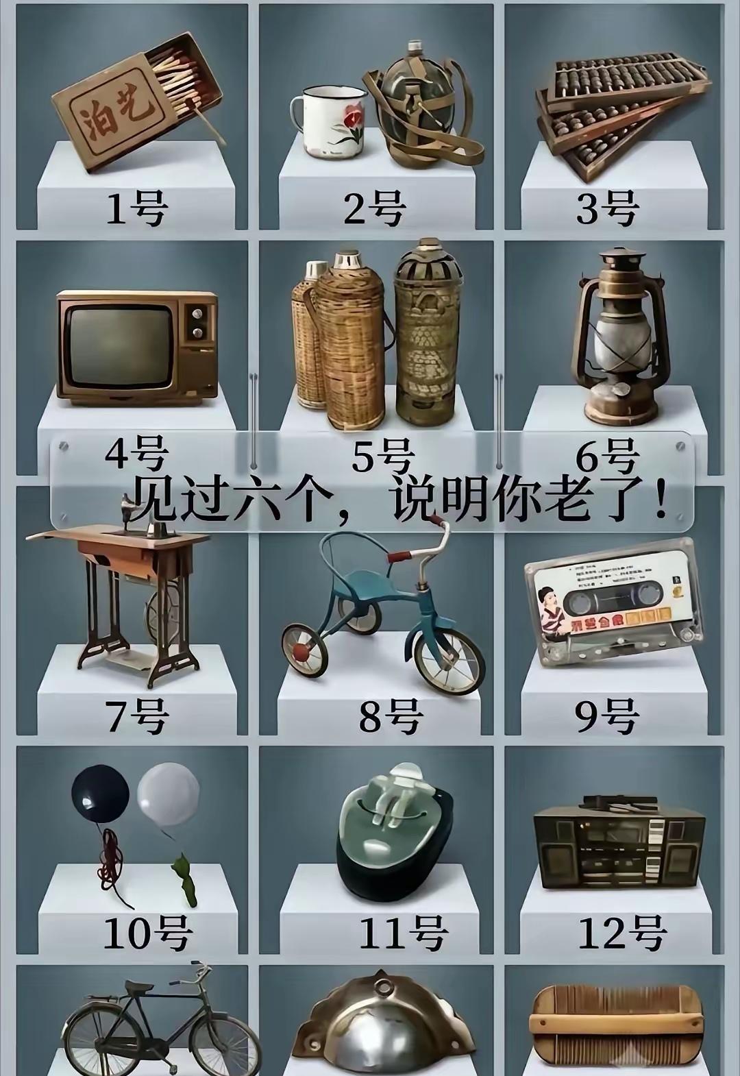 不得不说，这个真准，“回忆杀”太足！这15个老物件，如果都见过，的确是老了。
5