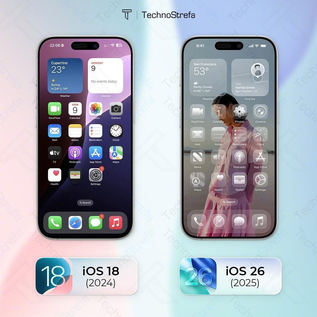 ios18 vs ios26，你更喜欢哪个？ ​​​
