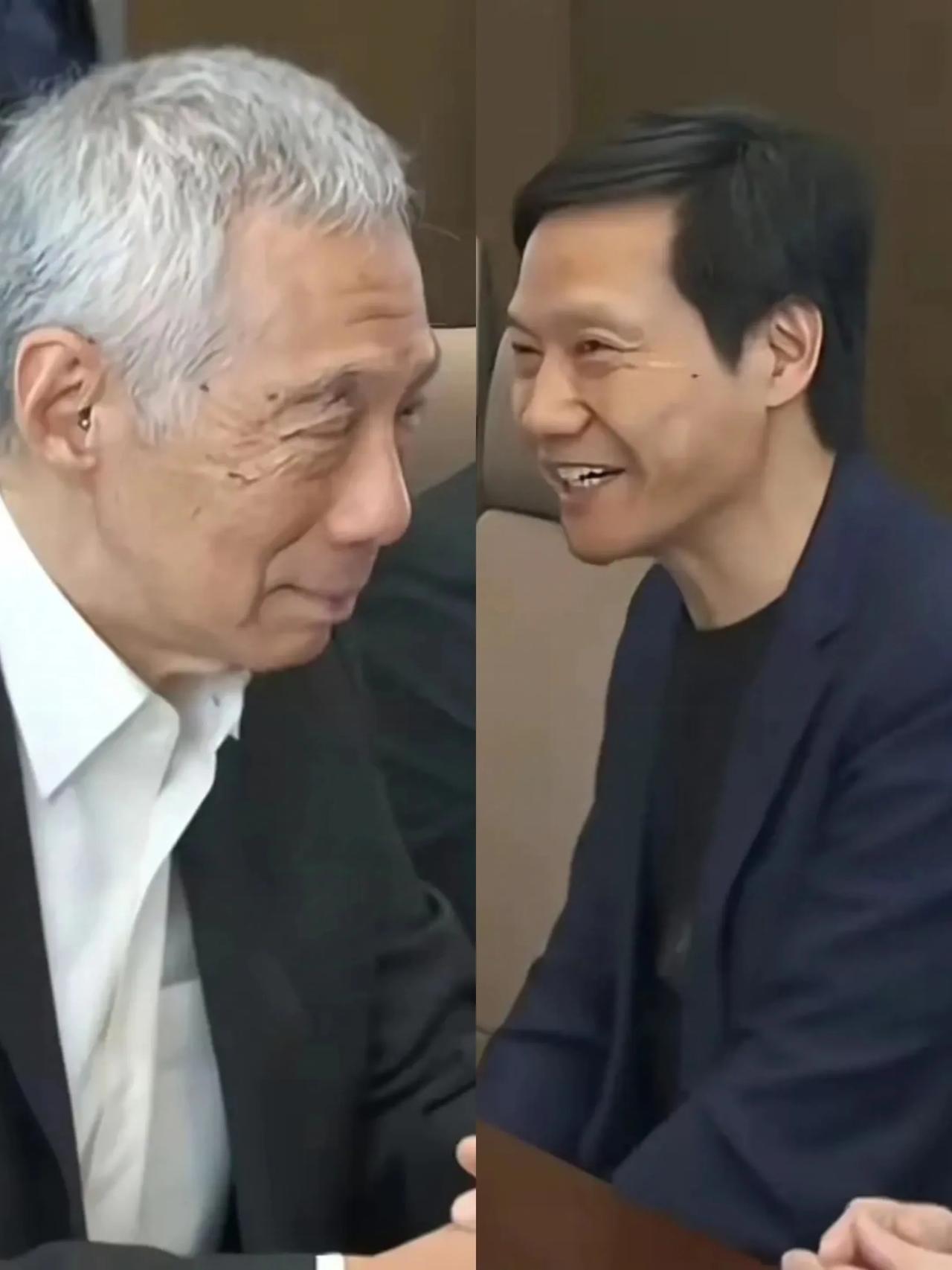 近日70岁的李显龙和雷军见面，李显龙还是那样的干练睿智，一头银发，精神抖擞，这7