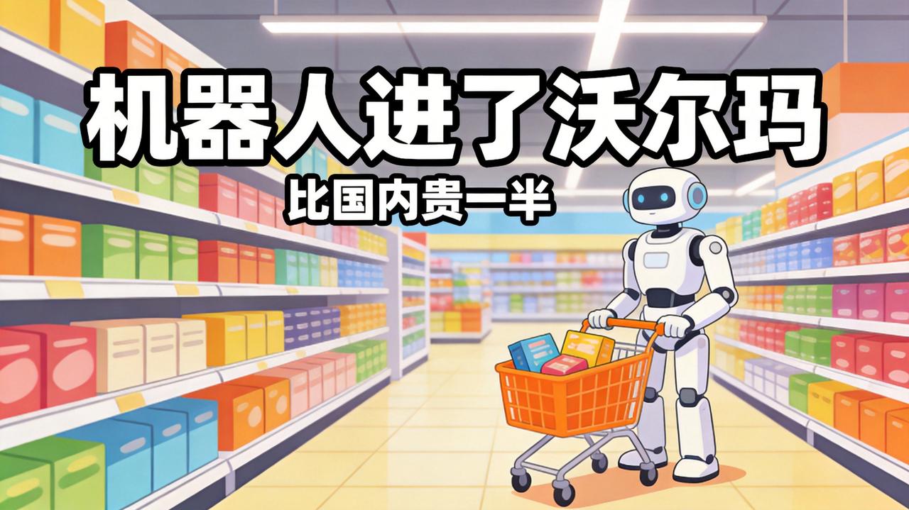 中国造的人形机器人，进美国超市开卖了：一台 21600 美元，比国内贵一半多。