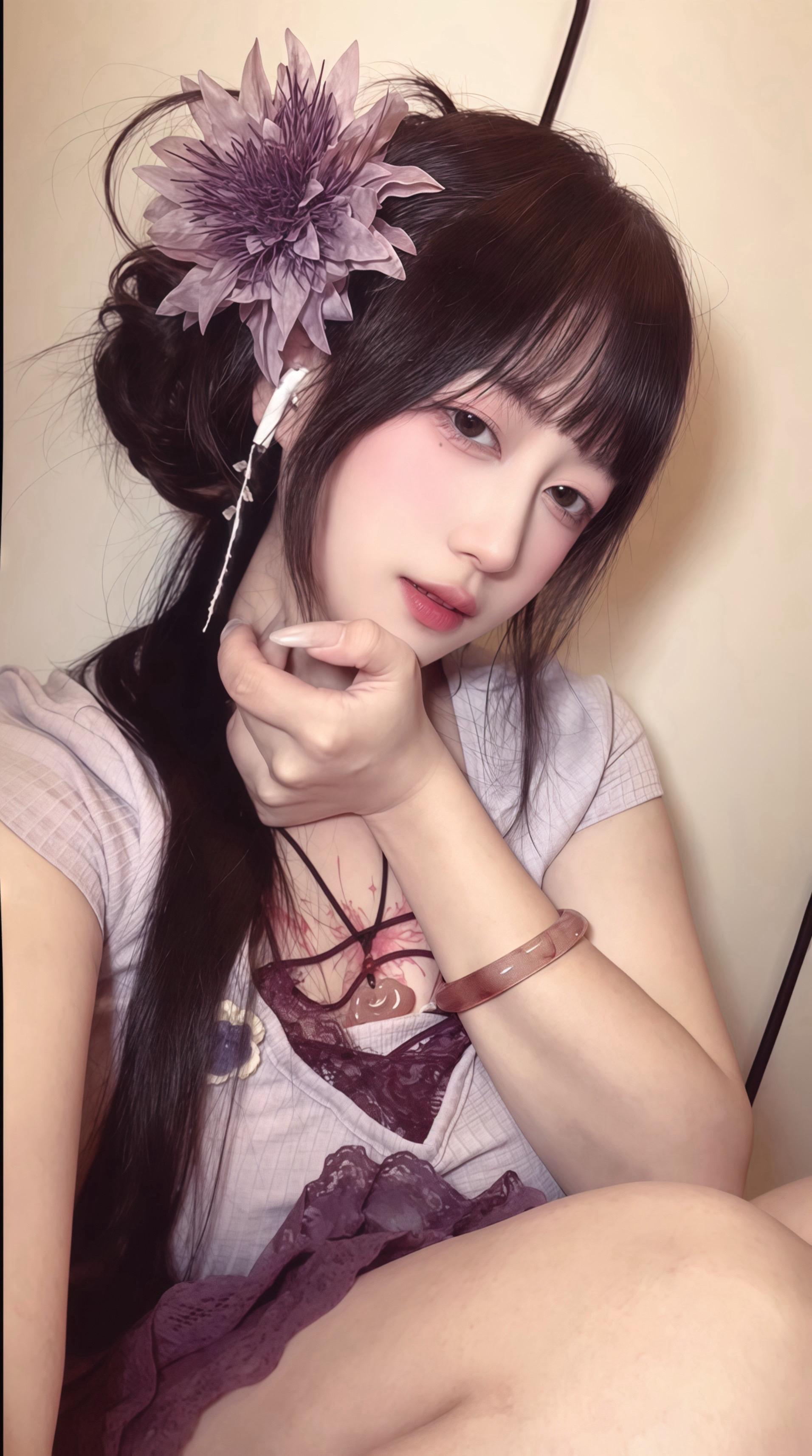 我无论穿什么都光彩照人。