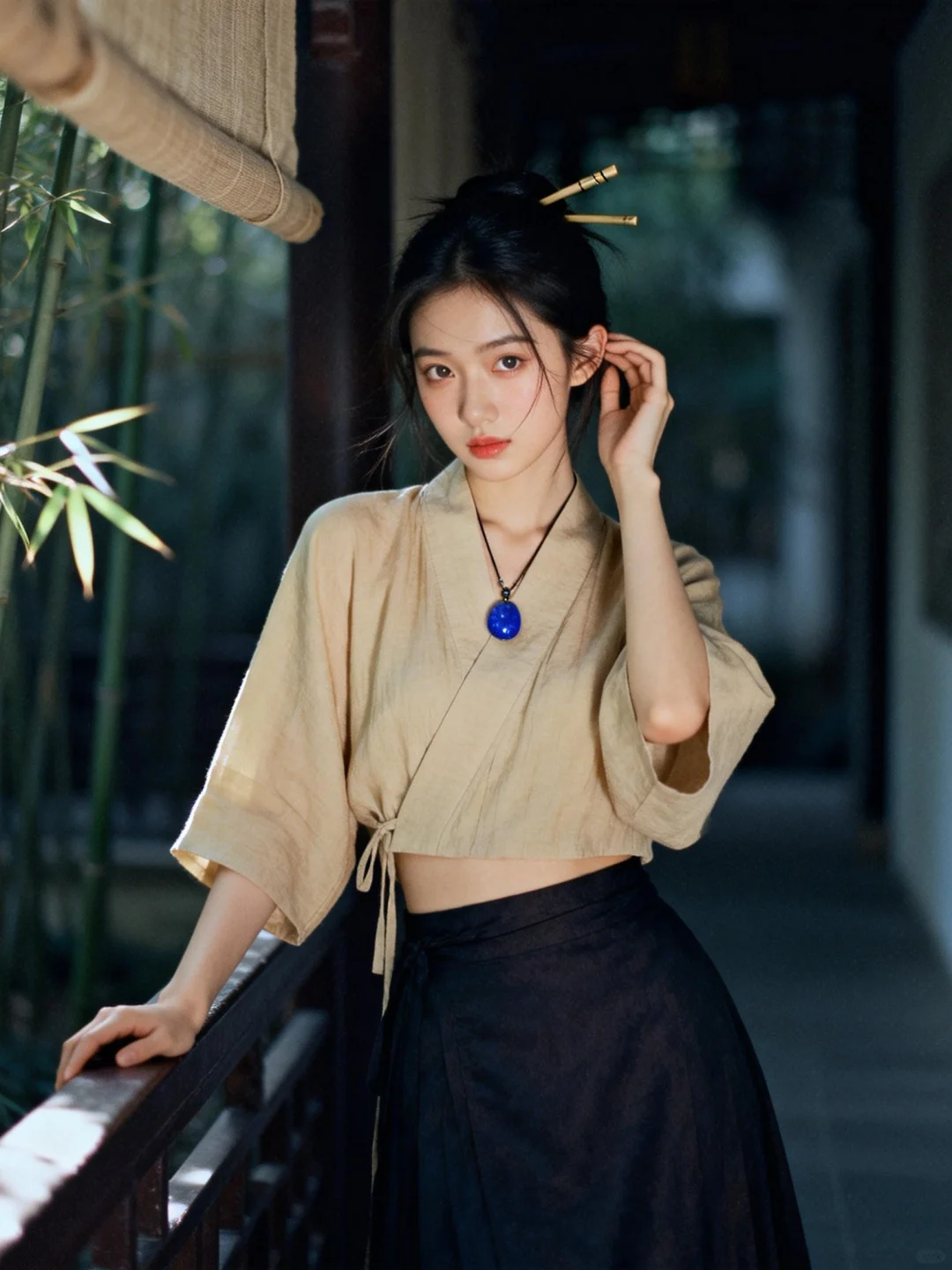 0 成本✨新中式禅意庭院写真