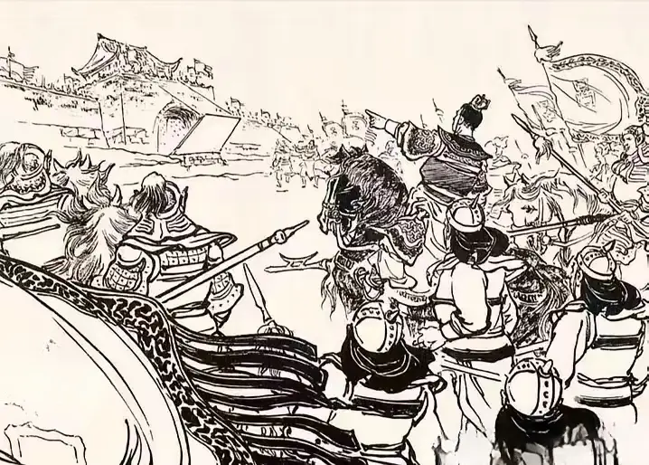 吕布得理不饶人。吕奉先这次可逮着理了，带兵堵着门挑战，对方顿时认怂，又...