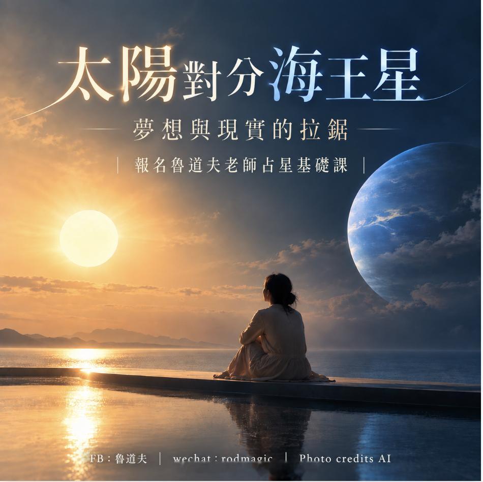有些梦想很美好，但的确很难实现。最近太阳与海王星形成对分相。海王星象征梦想，太阳