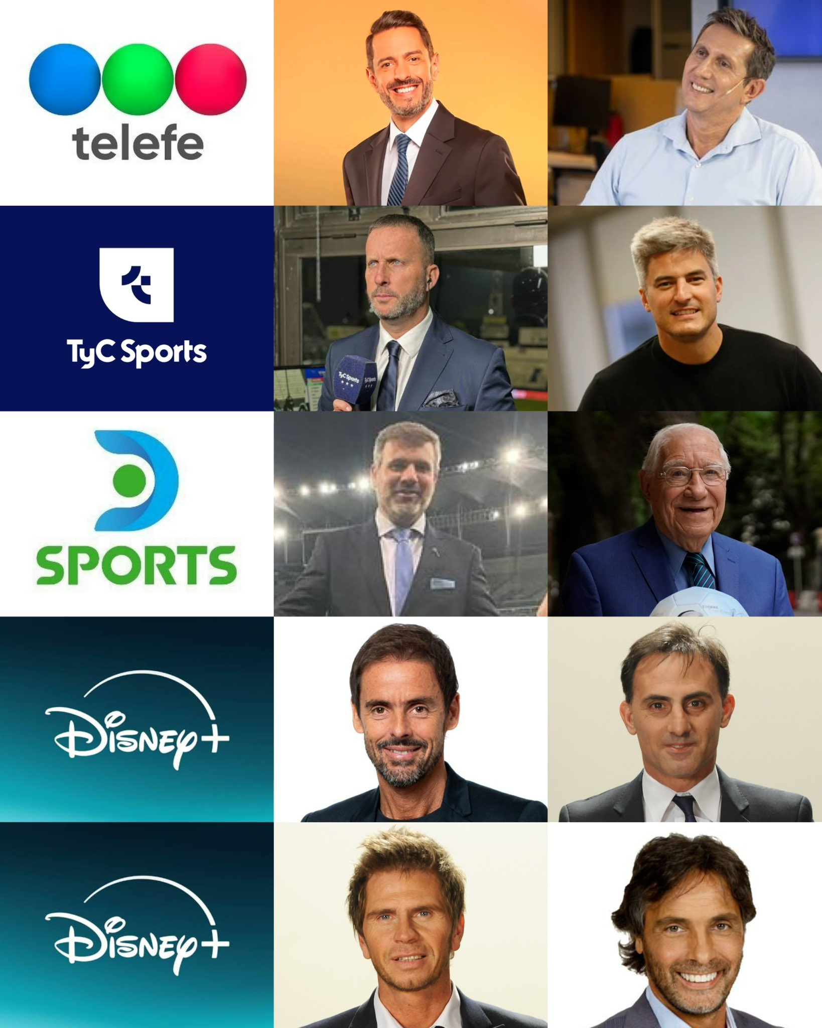 📺🏆 2026年世界杯在阿根廷的转播解说阵容已正式确认：📡 Telefe：