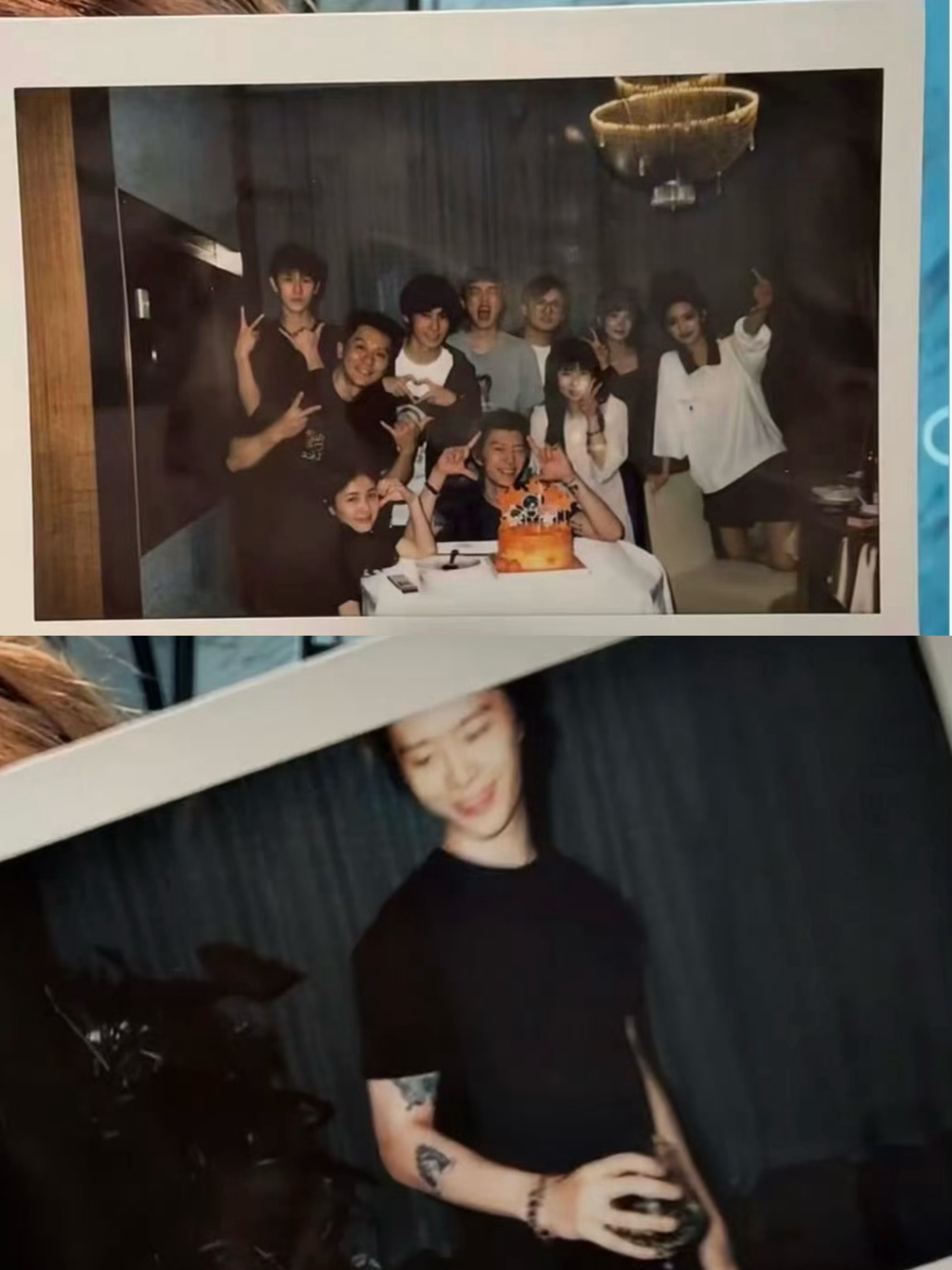跑男团给范丞丞庆生范丞丞直播分享跑男全员庆生拍立得🎂📷26岁生日快乐，弟弟好