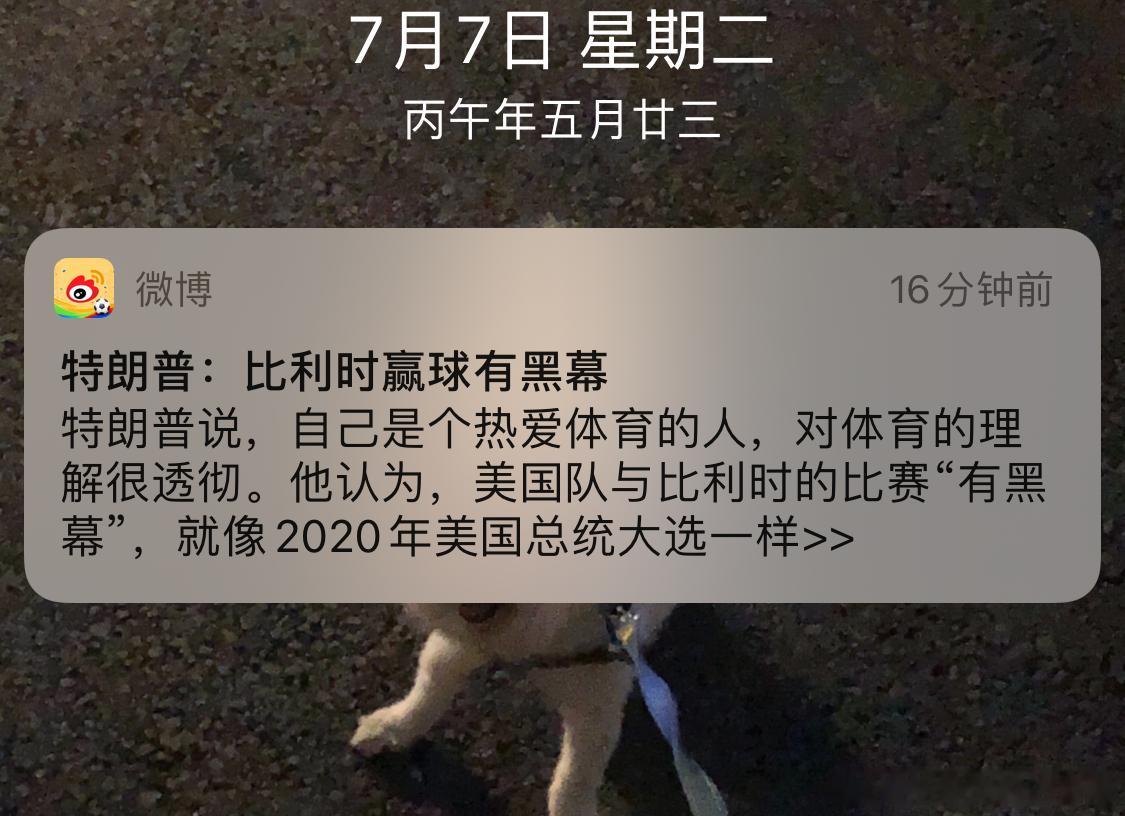 ？。。。特朗普说比利时赢球有黑幕