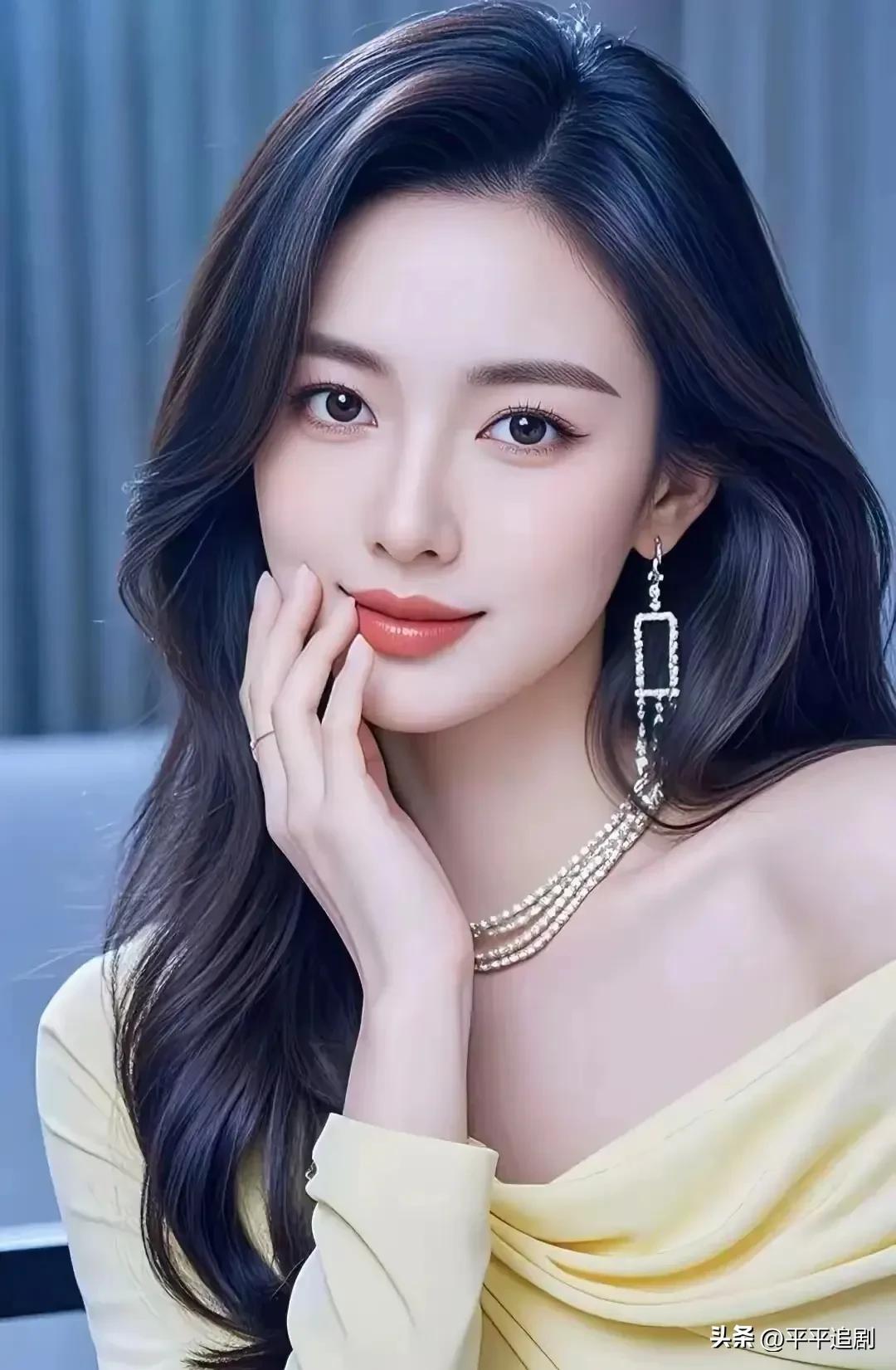 鹅黄暖调裹着温婉，精致钻饰点缀着优雅，每一眼都是岁月沉淀的温柔与灵动✨
女生的高