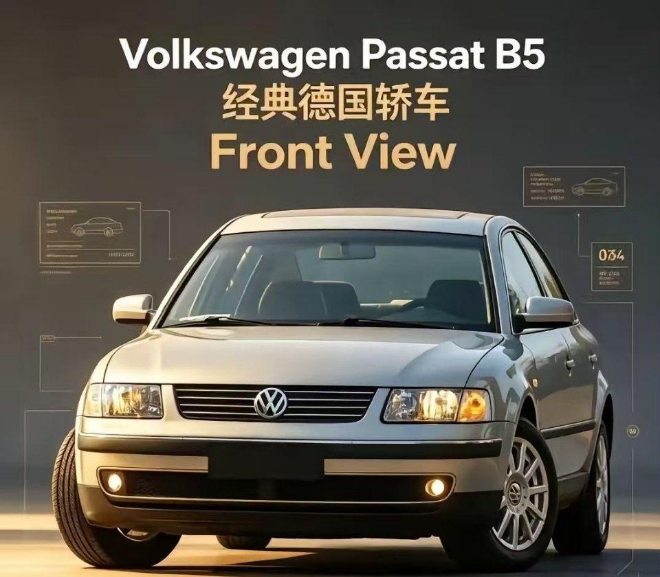 2000年初期，大众在国内上市的这款帕萨特B5，由上海大众生产销售。这款车一上市