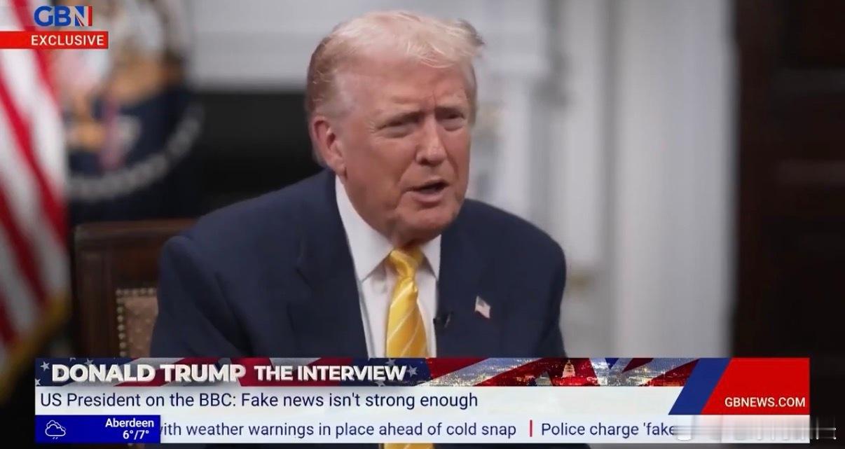 ‼️特朗普谈到BBC对他的演讲进行欺骗性剪辑时说：“我简直不敢相信。我从事这行这