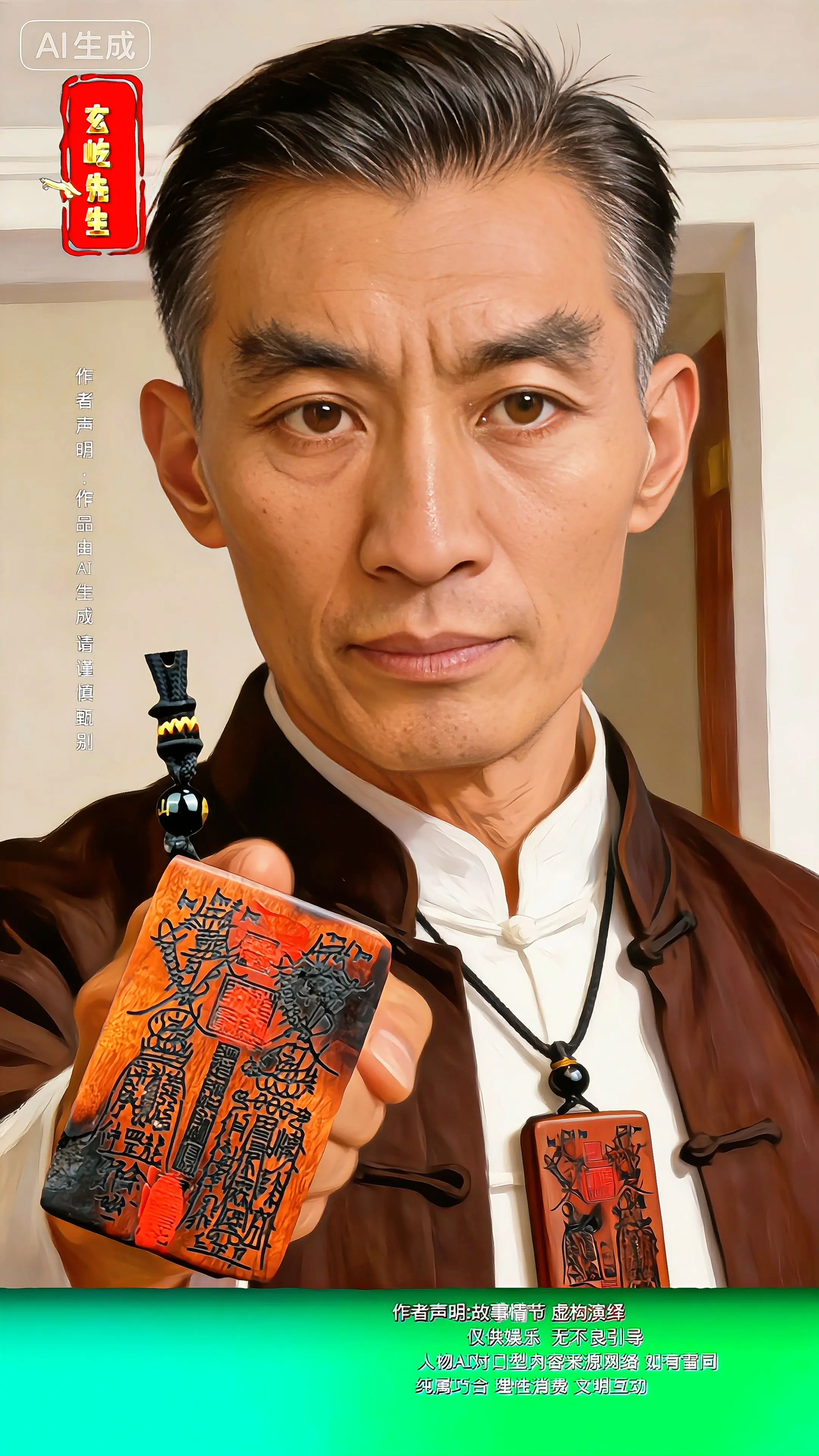 玄屹先生 来了吊坠雷击木