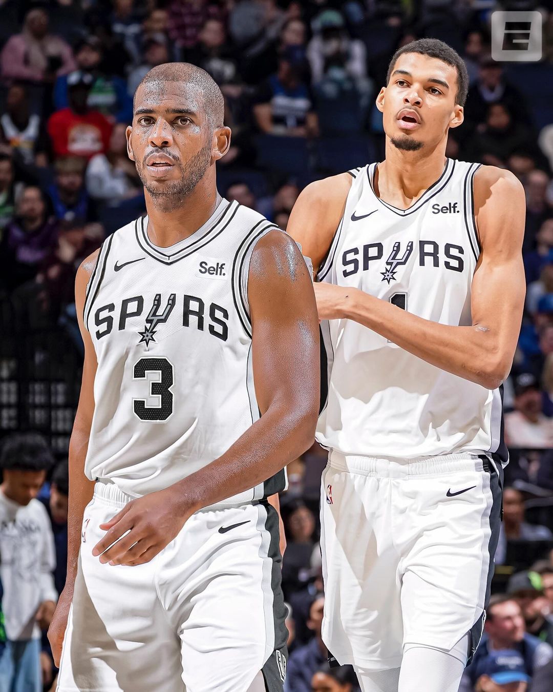CP3 joins Wemby in San Antonio 🔥©️nbaon