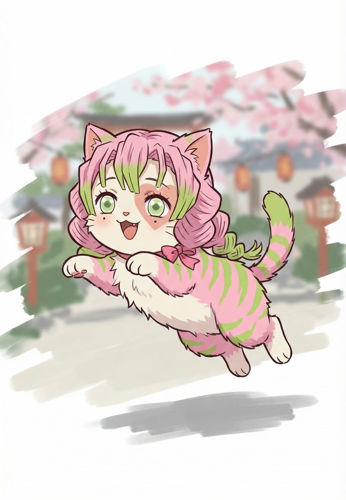 猫猫✖️鬼灭之刃九柱，都超可爱的呀！2025动漫嘉年华动漫点评团海外动漫名场面鬼