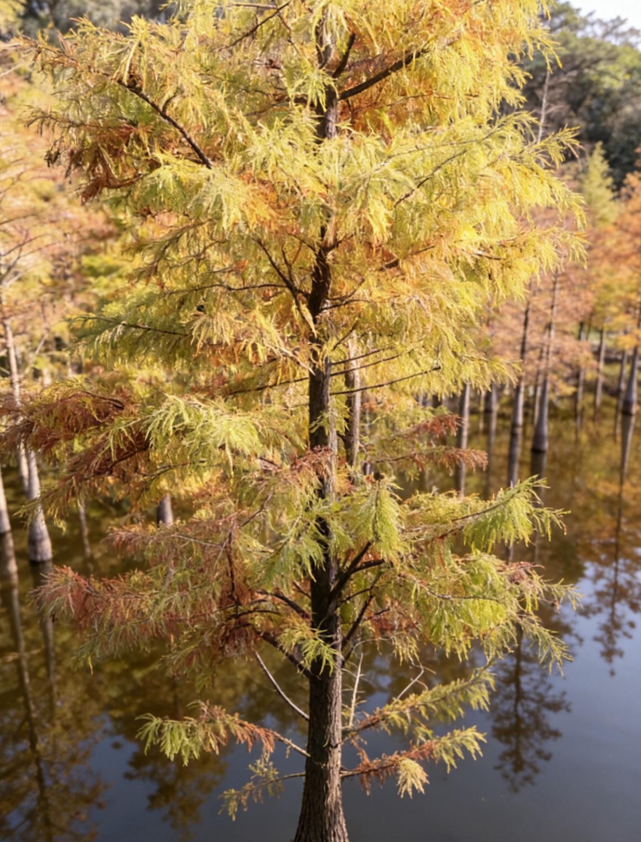 🍂番禺大夫山｜秋日落羽杉超出片打卡地
📍广州 番禺大夫山森林公园-红叶树林