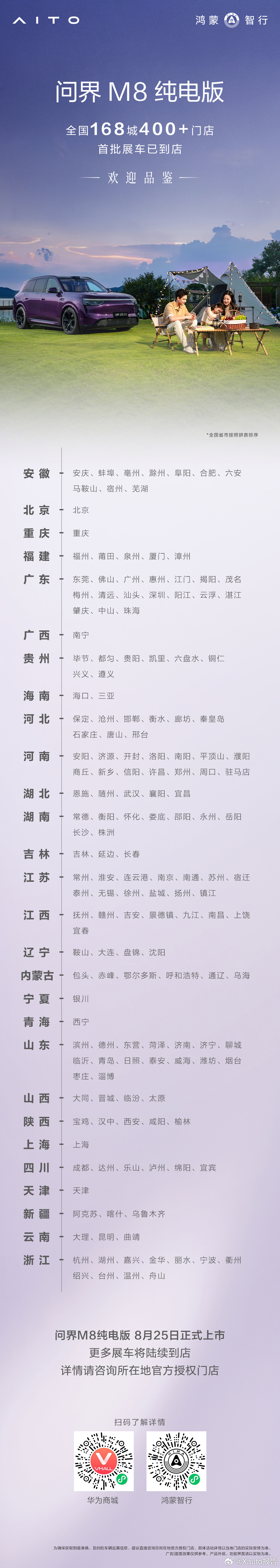 首批400+台问界m8纯电版 展车已到店。 ​​​