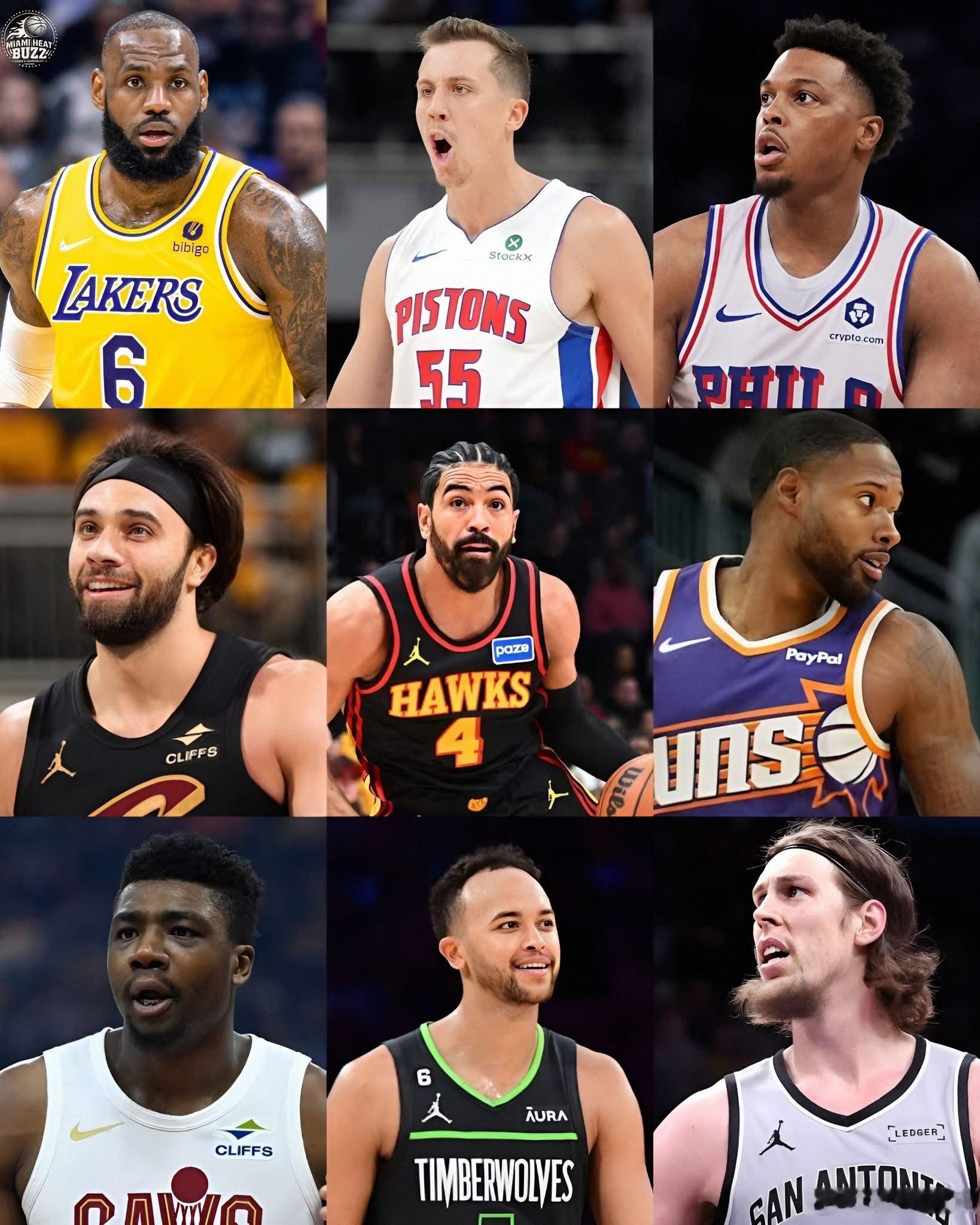 季后赛中所有在热火呆过的球员，看好谁能夺冠nba詹姆斯