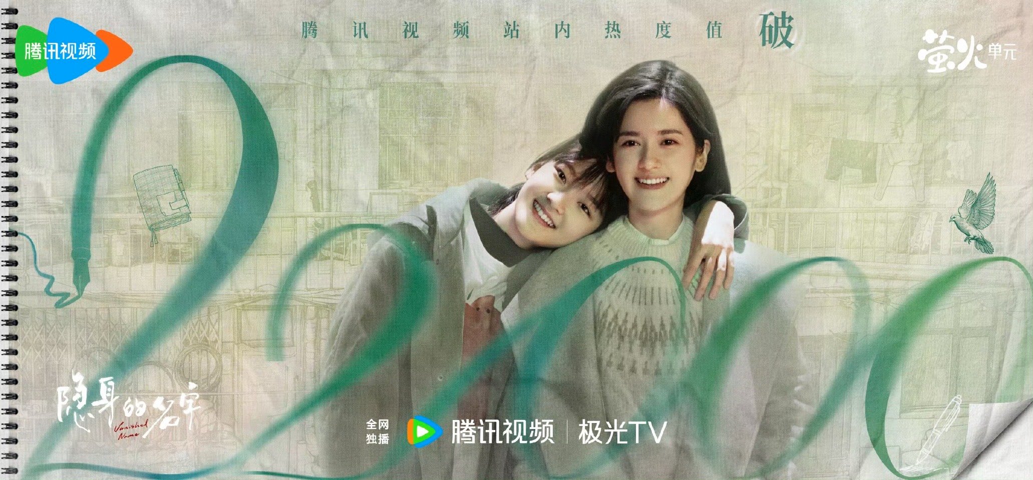 隐身的名字站内热度值破22000隐身的名字 那时的她们还不知道永远有多远，却已经