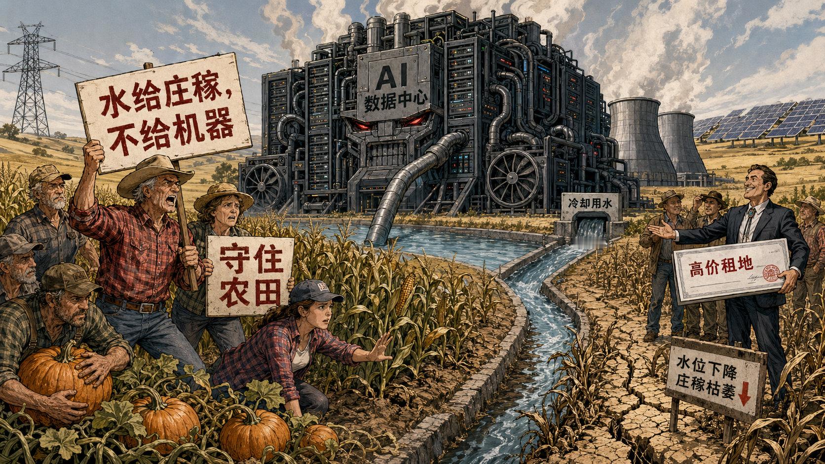 当你向AI提问时，大概不会想到这会威胁到地球另一端的一片南瓜地。过去3年，美国新