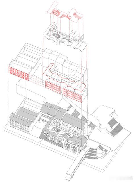 福州烟台山仓前路人行天桥边上，这栋由都市实践王辉大师设计的建筑，很少有人会爬上屋