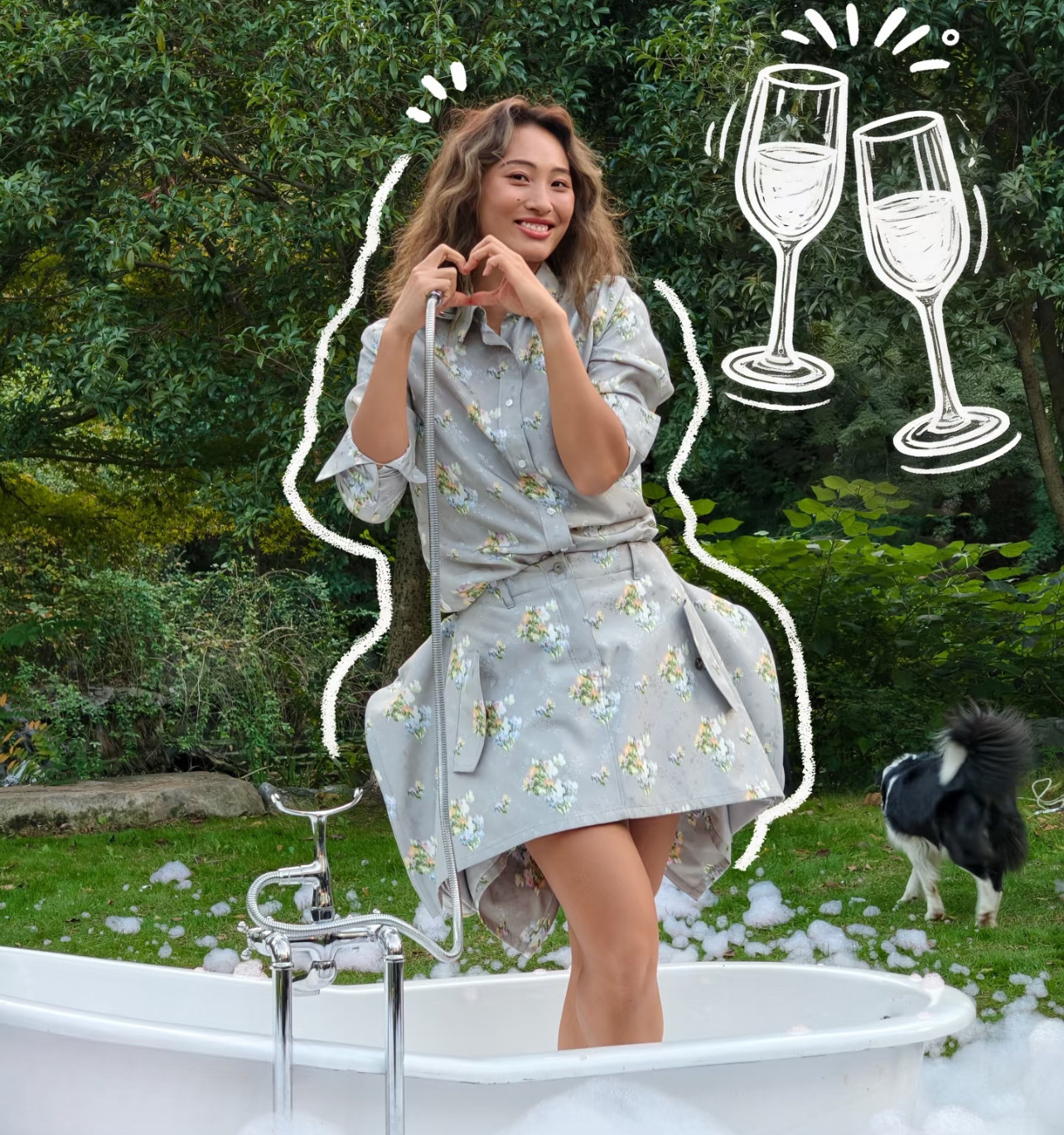 郑钦文碰杯跨本命年敬坚韧前行的Queen Wen，也敬跨本命年的热血与勇气！从伤