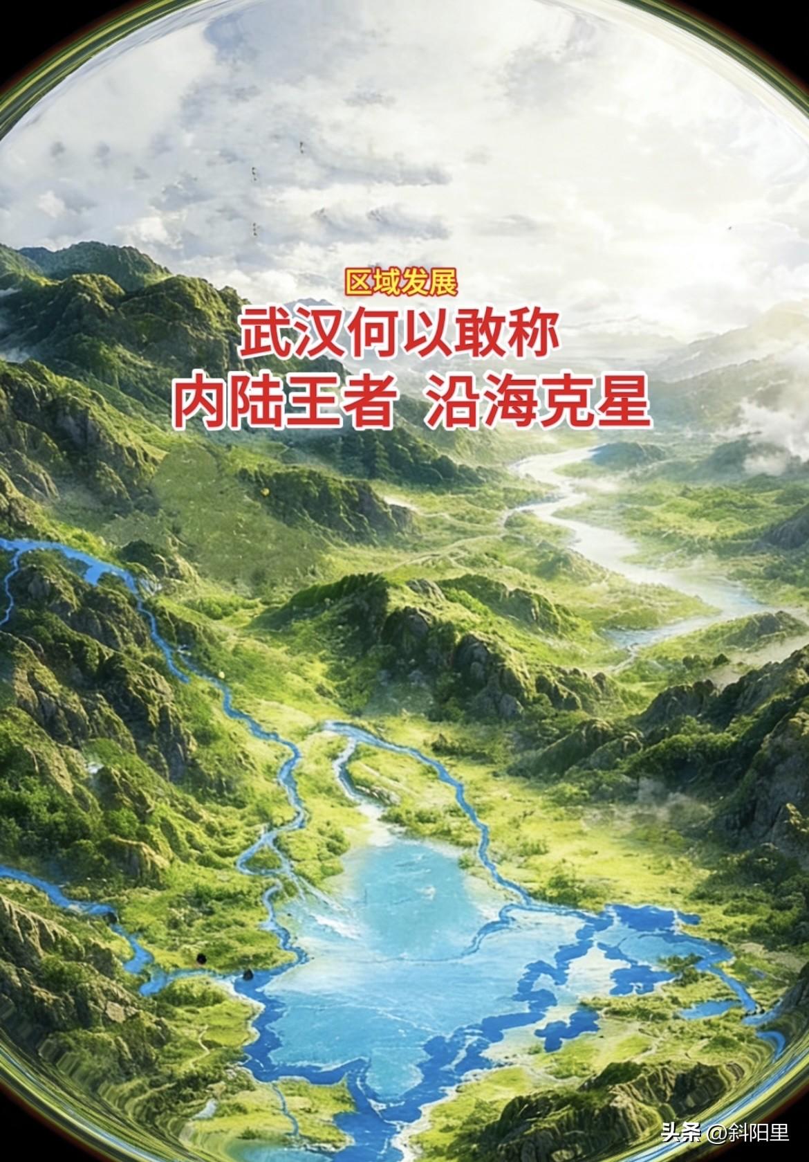 武汉有什么资格叫“内陆王者沿海克星”？看下武汉地形图就知道了，拥长江汉江交汇核心