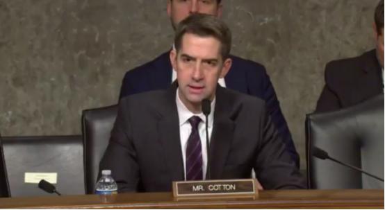 美国共和党参议员汤姆·科顿今天（2月4日）发文说：“俄罗斯和中国进行超临界核武器