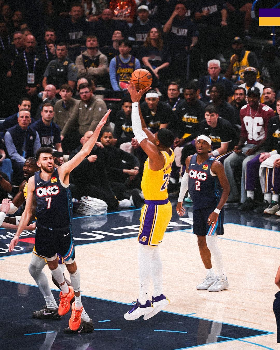 湖人vs雷霆 | 第一节🔚湖人2️⃣3️⃣ - 2️⃣7️⃣雷霆NBA季后赛 