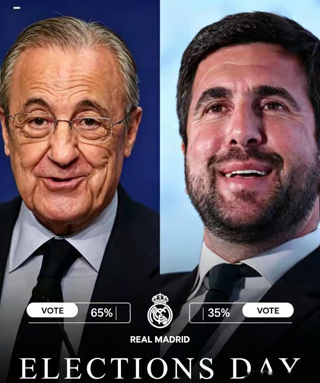 皇马主席大选实时票数出炉！弗洛伦蒂诺65%支持率领先里克尔梅北京时间6月7日，皇