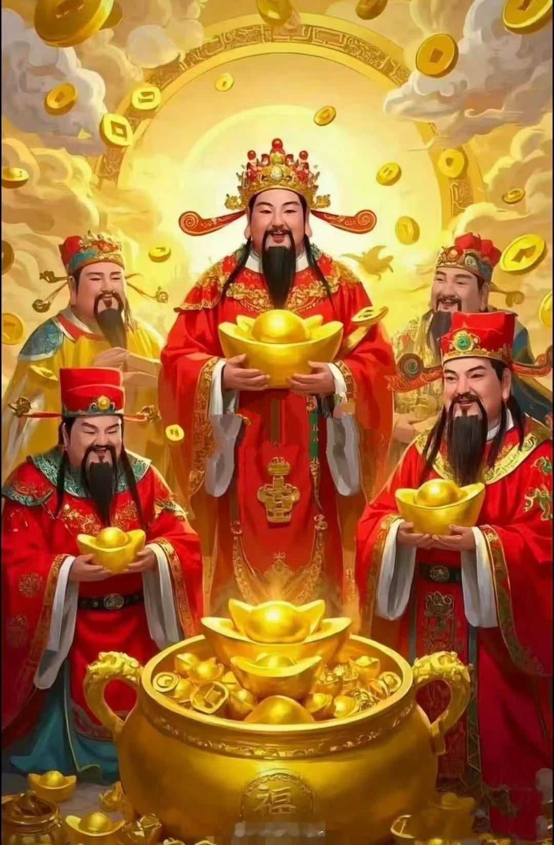 接五路财神，招财进宝，福星高照招财运