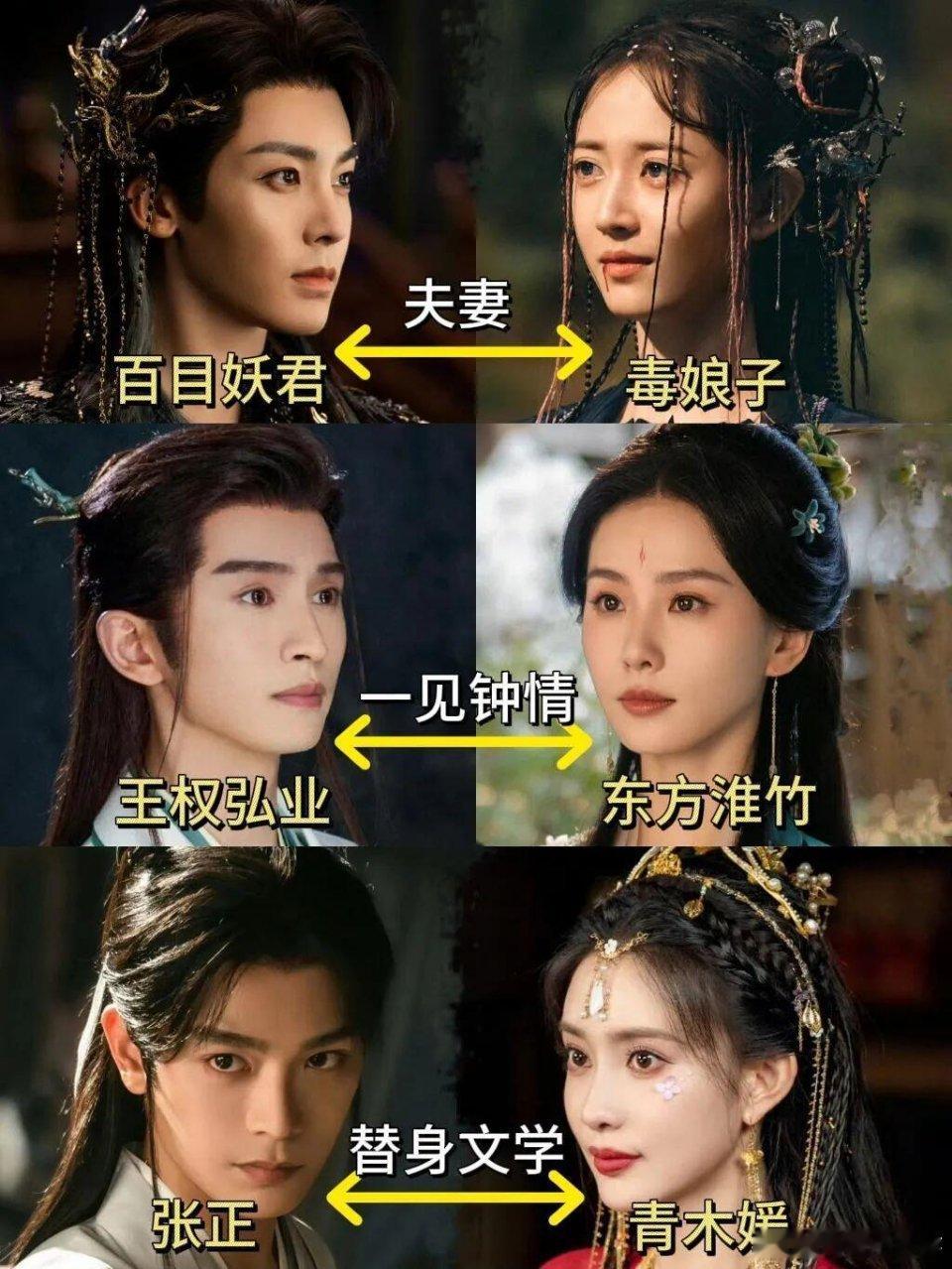 《淮水竹亭》5对CP，真的太期待了东方淮竹 & 王权弘业：这一对真的是 “虐恋情